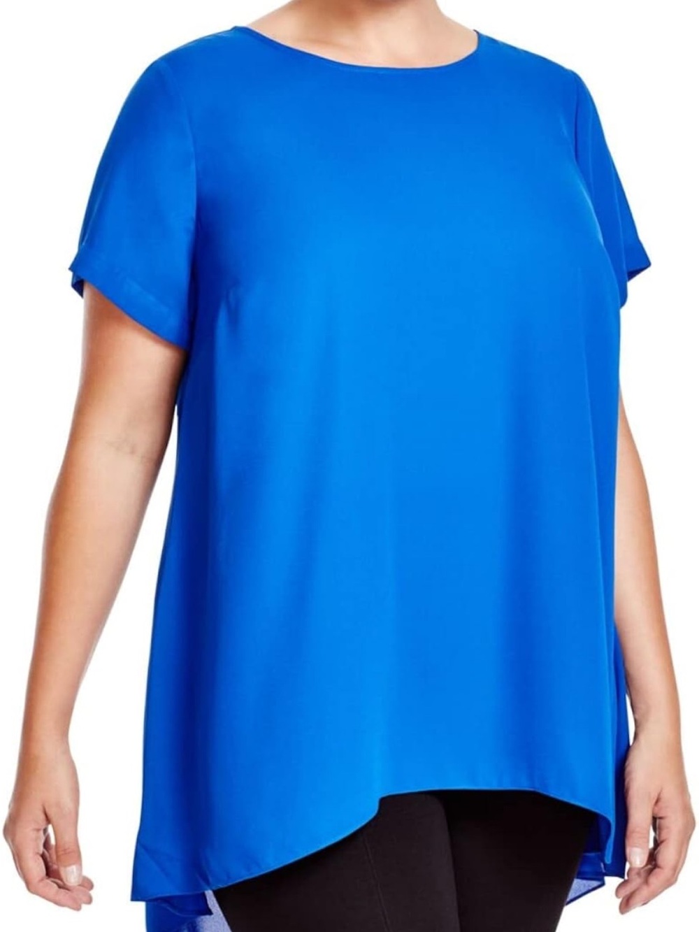 Vince Camuto Blue High-Low Tunic Top Size Small | Oversized Fit | Nordstrom